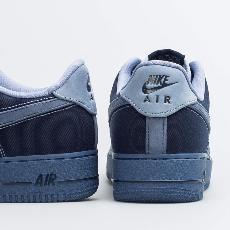 Nike Air Force 1 07 Prm Férfi / Női Alkalmi Hamuszürke Pala / Szórt Kék-obszidián