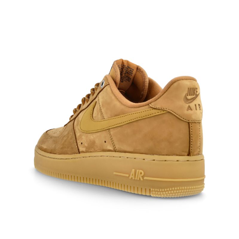 Nike Air Force 1 07 Wb Férfi / Női Alkalmi Ágynemű / Búza Gumi Világosbarna-fekete