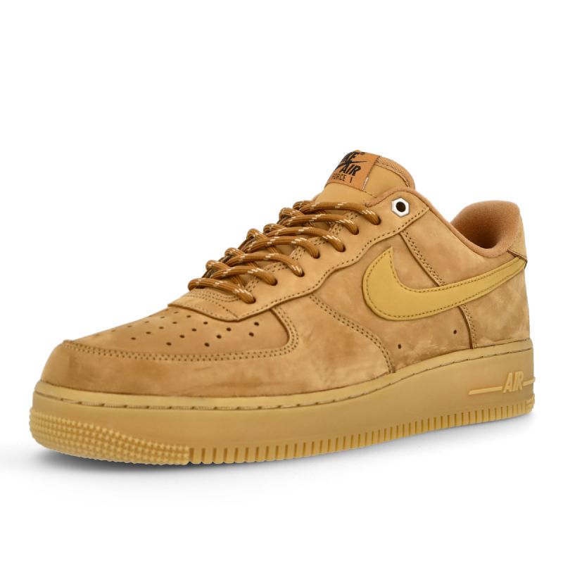 Nike Air Force 1 07 Wb Férfi / Női Alkalmi Ágynemű / Búza Gumi Világosbarna-fekete