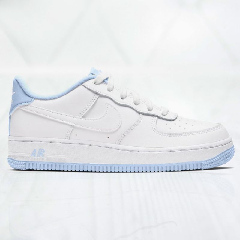 Nike Air Force 1-1 Gs Férfi / Női Alkalmi Fehér / / Hidrogénkék