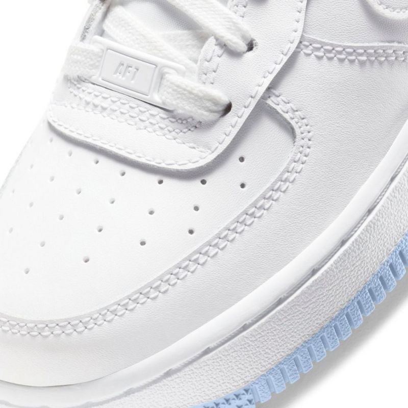 Nike Air Force 1-1 Gs Férfi / Női Alkalmi Fehér / / Hidrogénkék