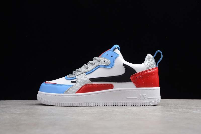 Nike Air Force 1 Ac Férfi / Női Alkalmi Fehér / Piros / Kék / Fekete