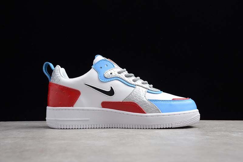 Nike Air Force 1 Ac Férfi / Női Alkalmi Fehér / Piros / Kék / Fekete