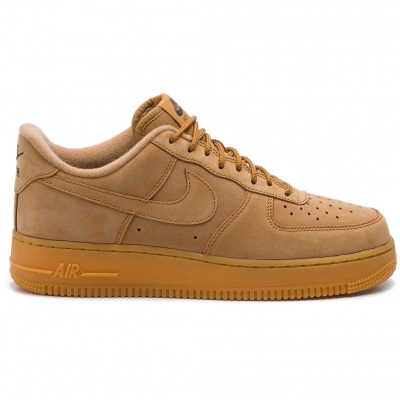 Nike Air Force 1 Alacsony Lenvászon Férfi / Női Alkalmi / Len-gumi Világosbarna-kültéri Zöld
