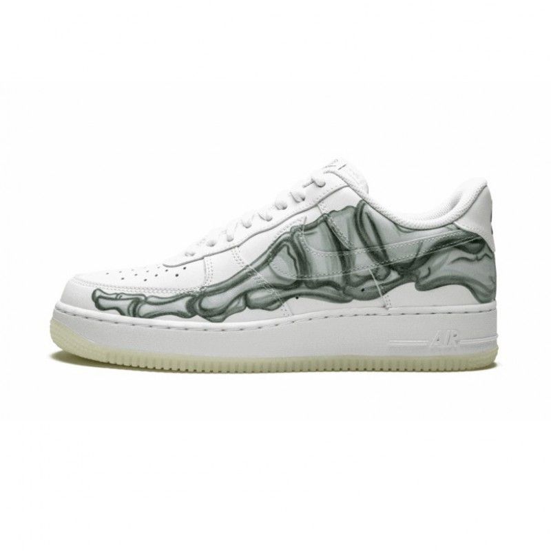 Nike Air Force 1 Csontváz Férfi / Női Alkalmi Fehér / Fehér-fehér