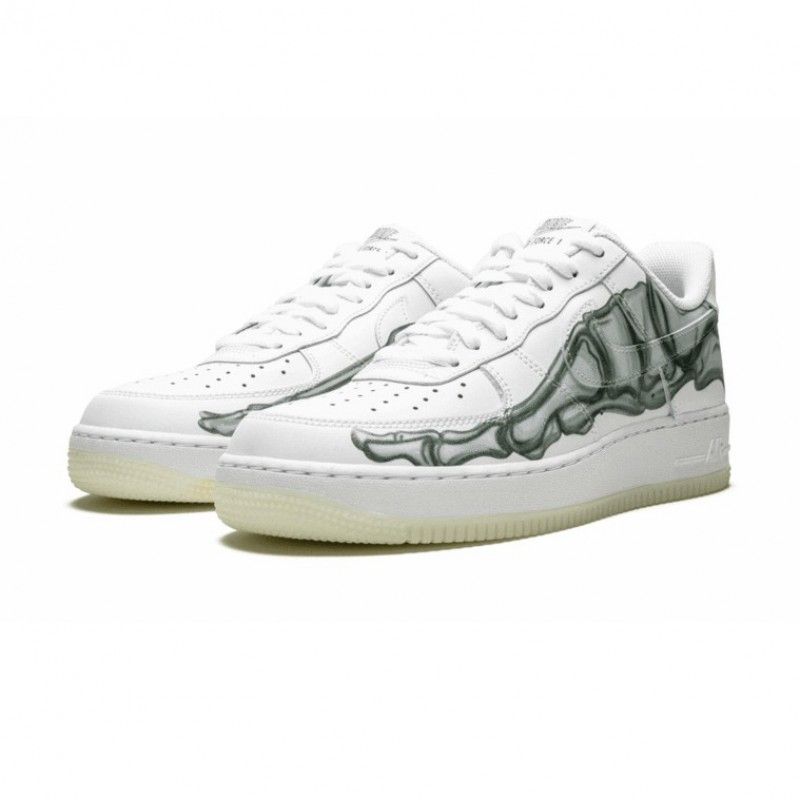 Nike Air Force 1 Csontváz Férfi / Női Alkalmi Fehér / Fehér-fehér