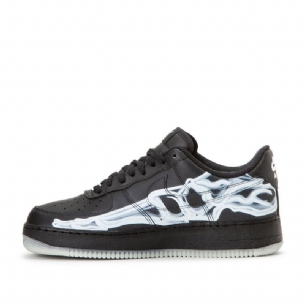 Nike Air Force 1 Csontváz Férfi / Női Alkalmi Fekete / Fekete-fekete