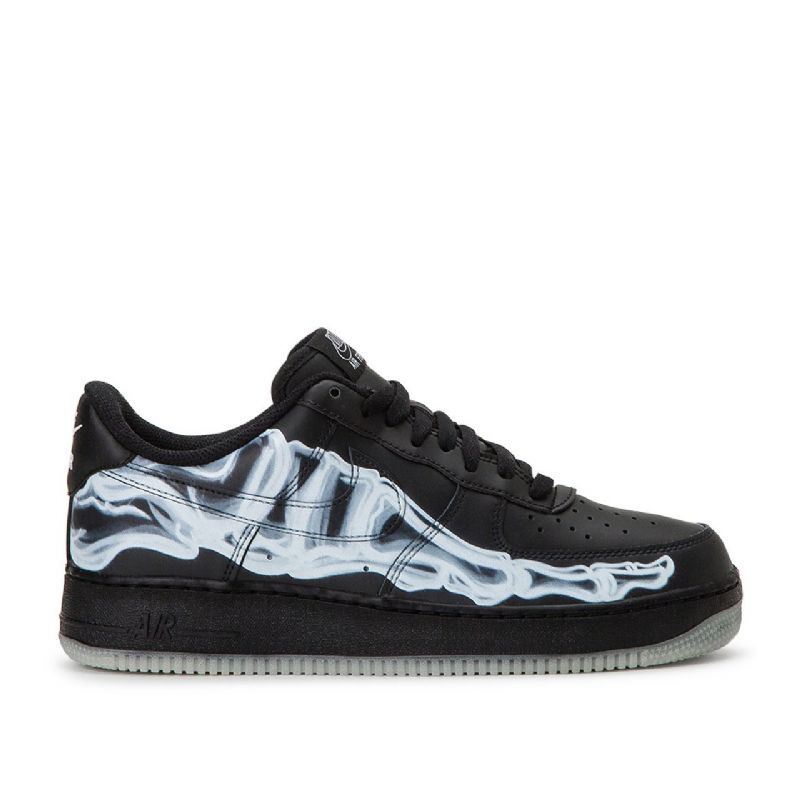 Nike Air Force 1 Csontváz Férfi / Női Alkalmi Fekete / Fekete-fekete