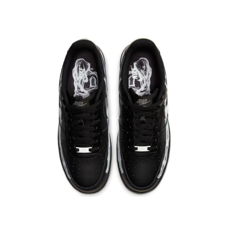 Nike Air Force 1 Csontváz Férfi / Női Alkalmi Fekete / Fekete-fekete