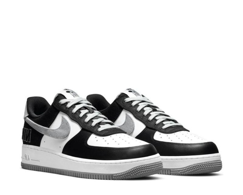 Nike Air Force 1 Emb Férfi Alkalmi Fekete / Merész Ezüst-fehér-fenyőzöld