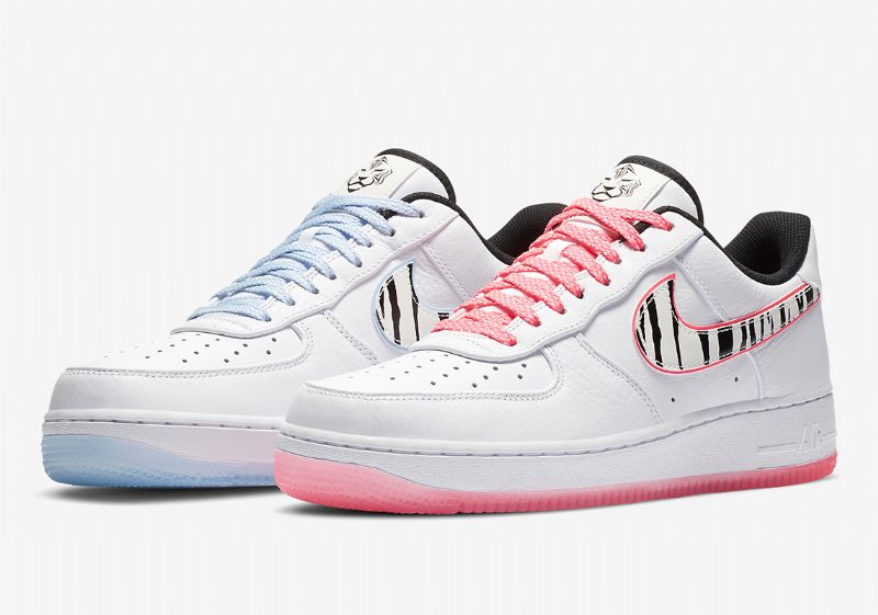 Nike Air Force 1 Fehér Tiger Férfi / Női Alkalmi / Fekete-multi