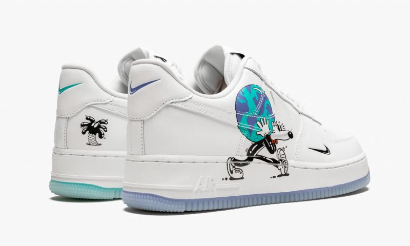 Nike Air Force 1 Flyleather Qs Férfi / Női Alkalmi Fehér / Fekete-hyper Crimson
