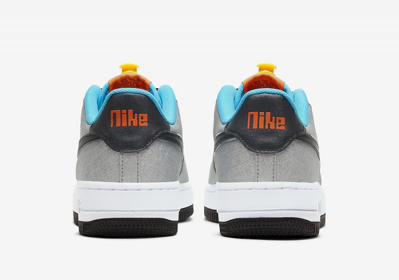 Nike Air Force 1 Gs Sky Női Alkalmi Metál Ezüst / Fekete / Hiperbíbor