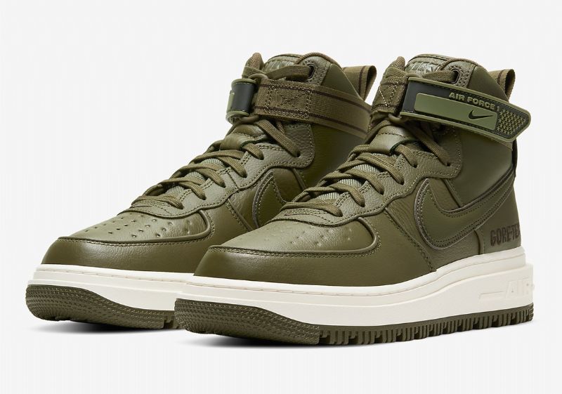 Nike Air Force 1 Gtx Boot Férfi Alkalmi Medium Olive / Seal Barna-sail