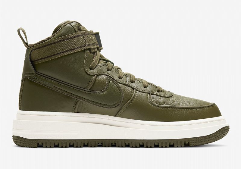 Nike Air Force 1 Gtx Boot Férfi Alkalmi Medium Olive / Seal Barna-sail
