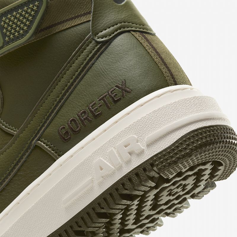 Nike Air Force 1 Gtx Boot Férfi Alkalmi Medium Olive / Seal Barna-sail