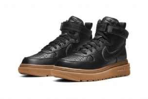 Nike Air Force 1 Gtx Csizma Férfi Hétköznapi Fekete / Antracit-gumi Közepes Barna