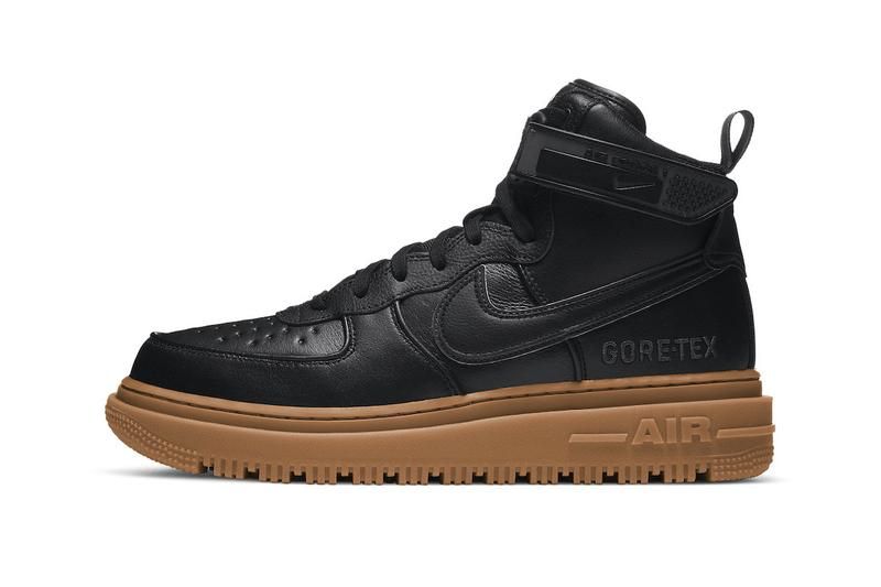 Nike Air Force 1 Gtx Csizma Férfi Hétköznapi Fekete / Antracit-gumi Közepes Barna
