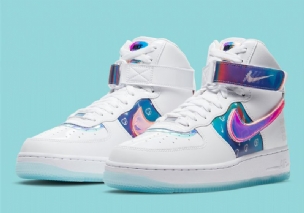 Nike Air Force 1 High Férfi / Női Alkalmi Fehér / Irizáló