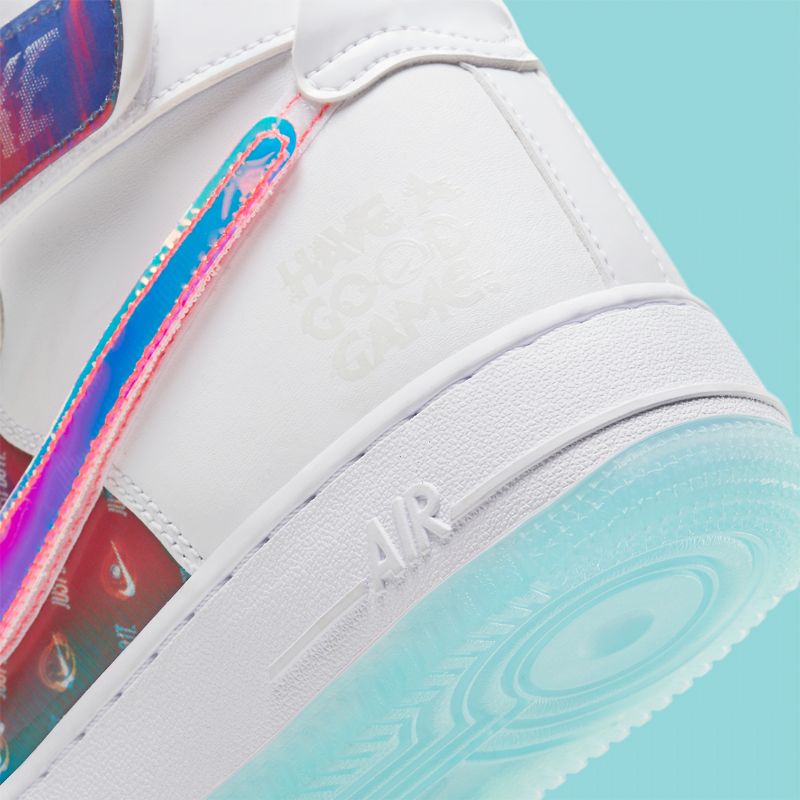 Nike Air Force 1 High Férfi / Női Alkalmi Fehér / Irizáló