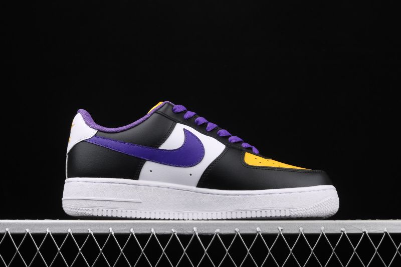 Nike Air Force 1 Kobe Férfi/női Alkalmi Fekete Fehér Lila Narancs