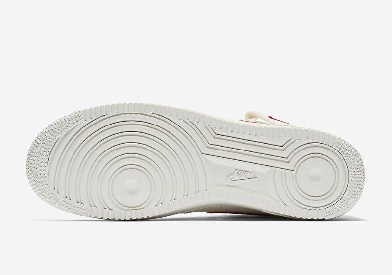 Nike Air Force 1 Középső Férfi / Női Alkalmi Vitorla / Egyetemi Piros