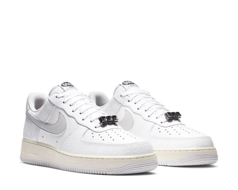 Nike Air Force 1 Low 1-800 Férfi / Női Alkalmi Fehér / Nagy Szürke / Vitorla / Fekete