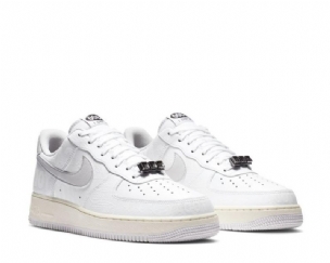 Nike Air Force 1 Low 1-800 Férfi / Női Alkalmi Fehér / Nagy Szürke / Vitorla / Fekete