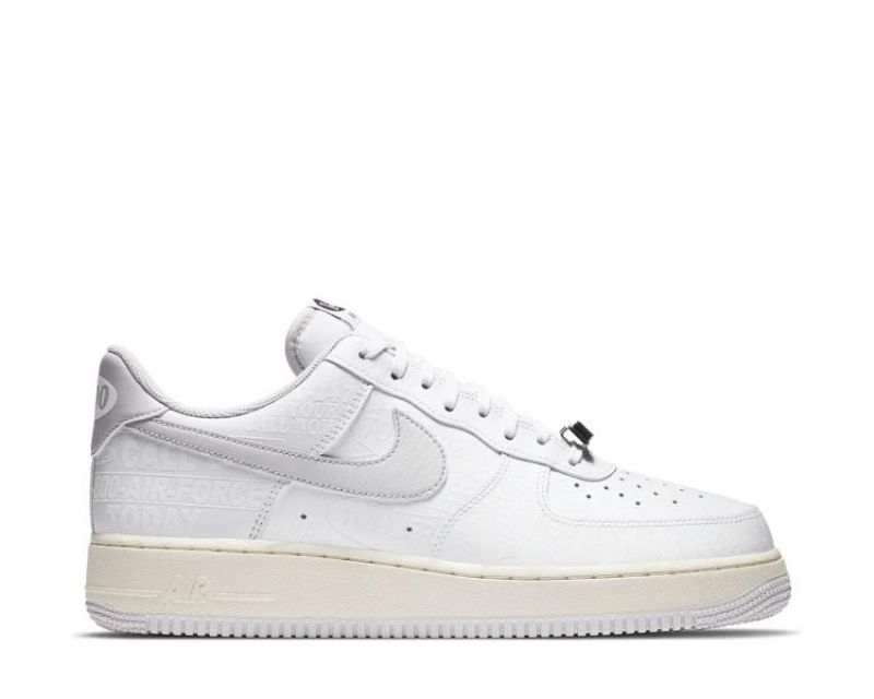 Nike Air Force 1 Low 1-800 Férfi / Női Alkalmi Fehér / Nagy Szürke / Vitorla / Fekete