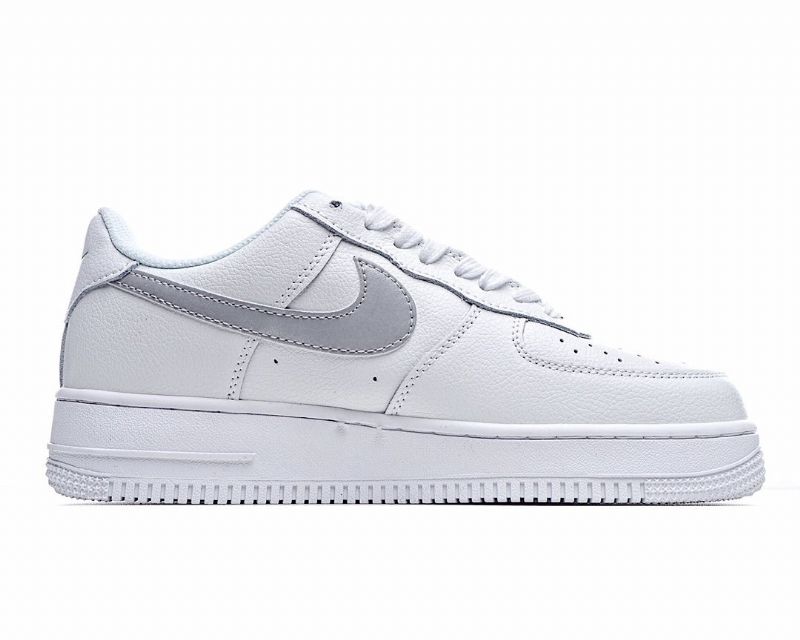 Nike Air Force 1 Low 3m Férfi/női Alkalmi Fehér Ezüst