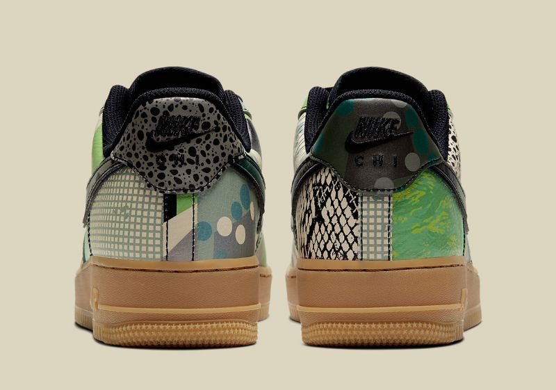Nike Air Force 1 Low City Of Dreams Férfi / Női Alkalmi Fekete / Fekete-zöld Csillogás
