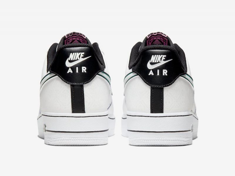 Nike Air Force 1 Low Day Of The Dead Férfi/női Alkalmi Fehér Multi