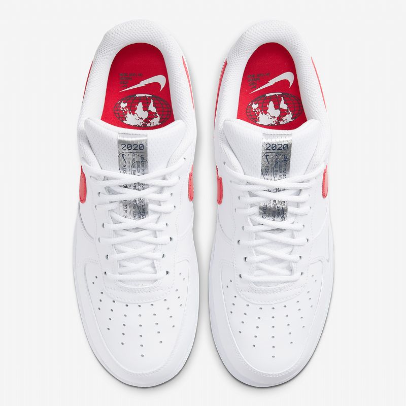 Nike Air Force 1 Low Euro Tour Férfi / Női Alkalmi Fehér / Egyetemi Piros / Midnight Sötétkék