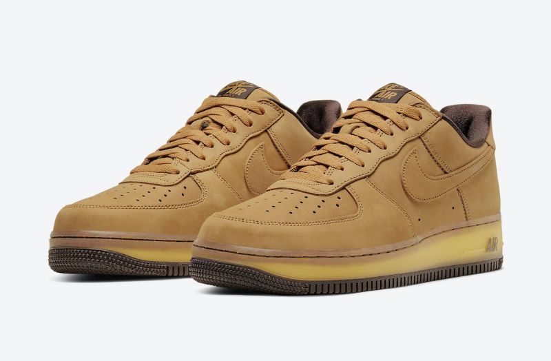Nike Air Force 1 Low Férfi Alkalmi Búza / Búza-sötét Mokka