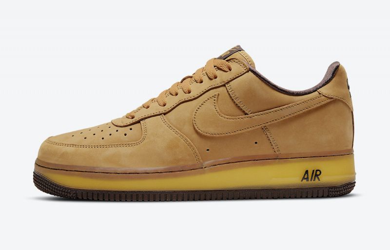 Nike Air Force 1 Low Férfi Alkalmi Búza / Búza-sötét Mokka