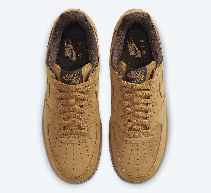 Nike Air Force 1 Low Férfi Alkalmi Búza / Búza-sötét Mokka