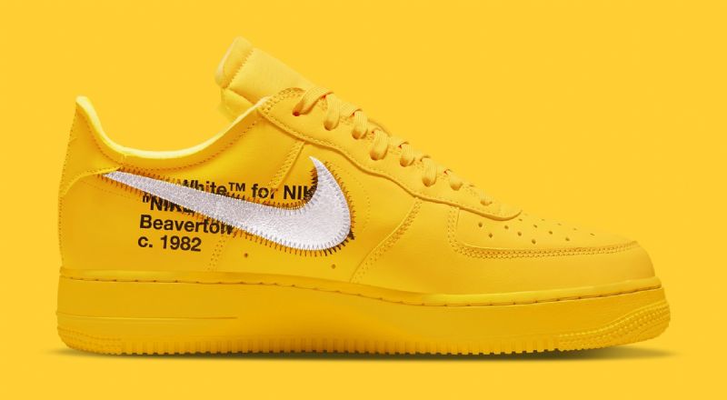 Nike Air Force 1 Low Férfi Alkalmi Egyetemi Arany / Fekete-metál Ezüst