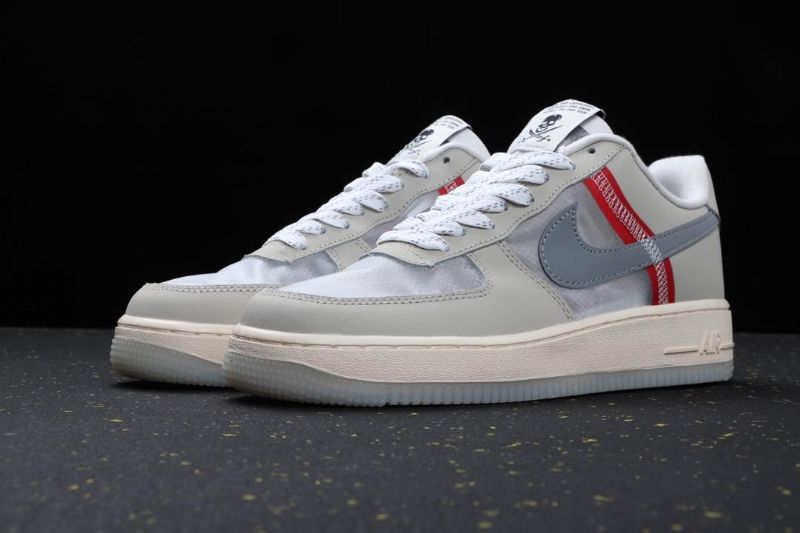 Nike Air Force 1 Low Férfi Alkalmi Szürke / Piros