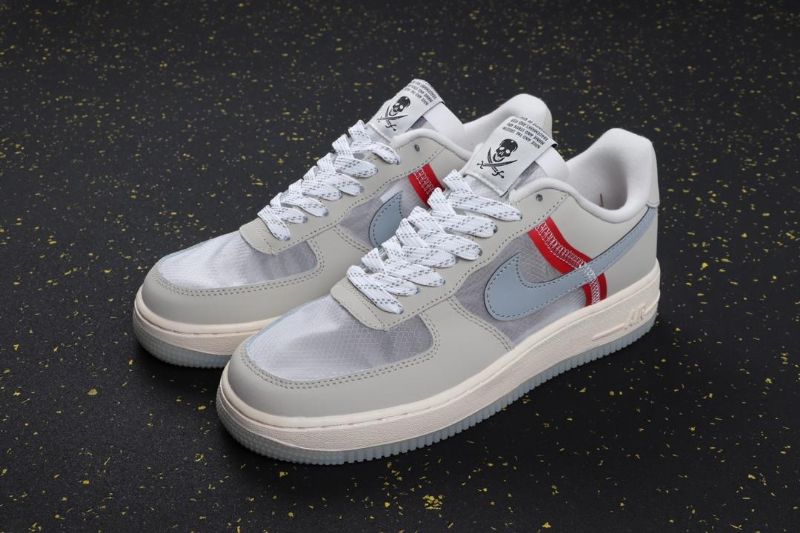 Nike Air Force 1 Low Férfi Alkalmi Szürke / Piros