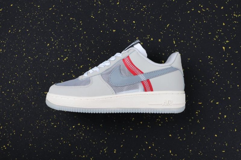 Nike Air Force 1 Low Férfi Alkalmi Szürke / Piros