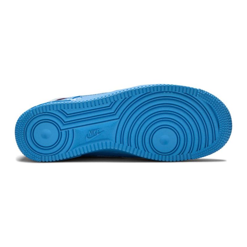 Nike Air Force 1 Low Férfi/női Alkalmi Egyetemi Kékmetál Ezüstfehér