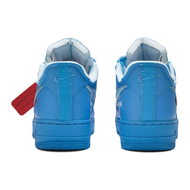 Nike Air Force 1 Low Férfi/női Alkalmi Egyetemi Kékmetál Ezüstfehér