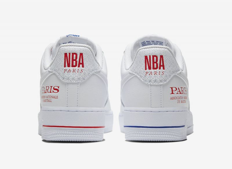 Nike Air Force 1 Low Férfi / Női Alkalmi Fehér / Fehér-piros-kék