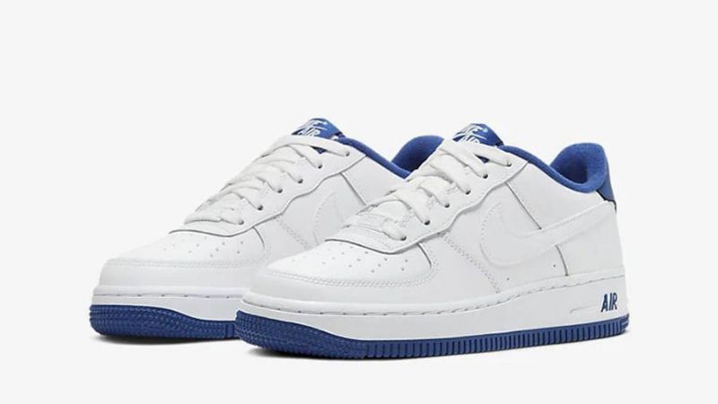 Nike Air Force 1 Low Férfi / Női Alkalmi Fehér / Mély Királykék /