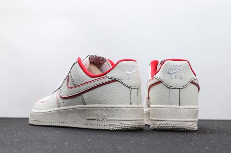 Nike Air Force 1 Low Férfi / Női Alkalmi Fehér / Rizspiros