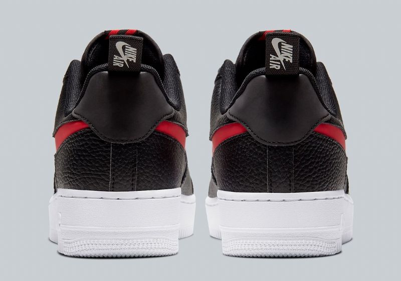 Nike Air Force 1 Low Férfi / Női Alkalmi Fekete / Egyetemi Piros / Fehér