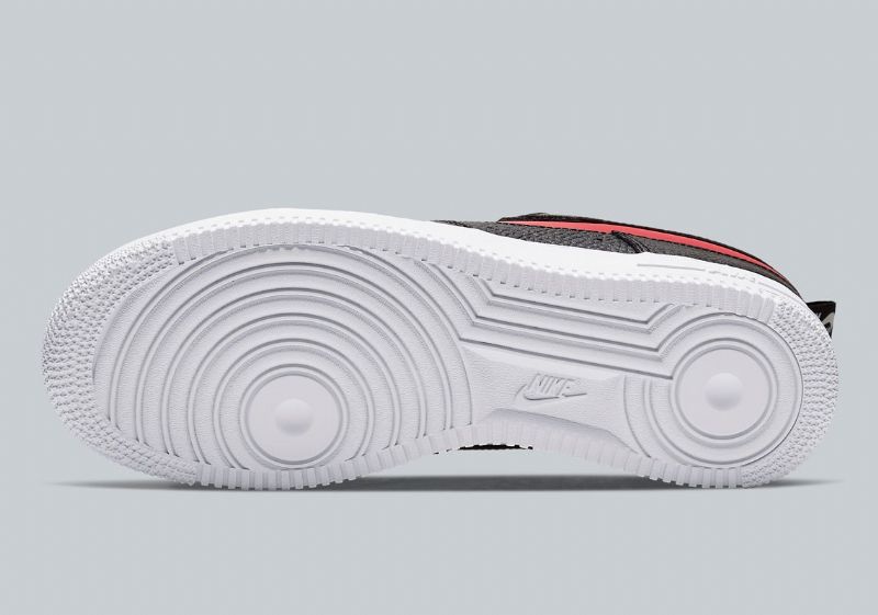 Nike Air Force 1 Low Férfi / Női Alkalmi Fekete / Egyetemi Piros / Fehér