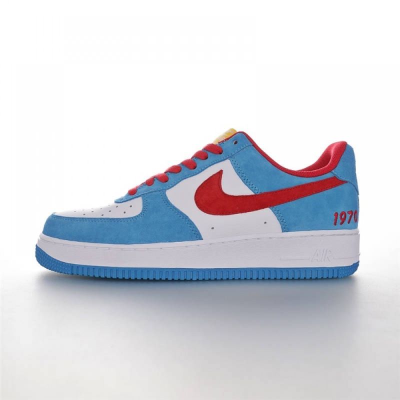 Nike Air Force 1 Low Férfi/női Alkalmi Kék Piros