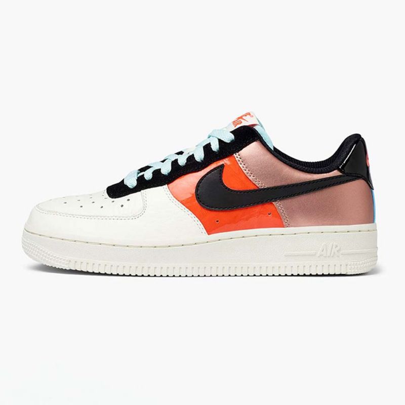 Nike Air Force 1 Low Férfi / Női Alkalmi Metál Vörös Bronz / Fekete Kék Színtónus