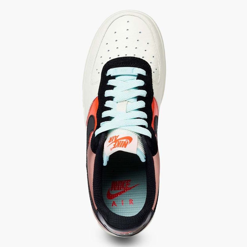 Nike Air Force 1 Low Férfi / Női Alkalmi Metál Vörös Bronz / Fekete Kék Színtónus
